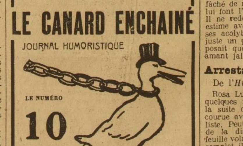 1915 : naissance du journal  Le Canard enchan 