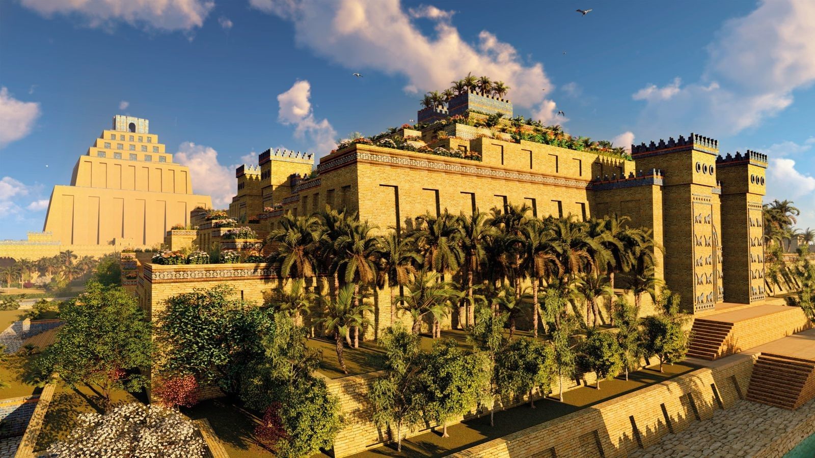 Les jardins suspendus de Babylone, la plus mystérieuse des sept merveilles du monde